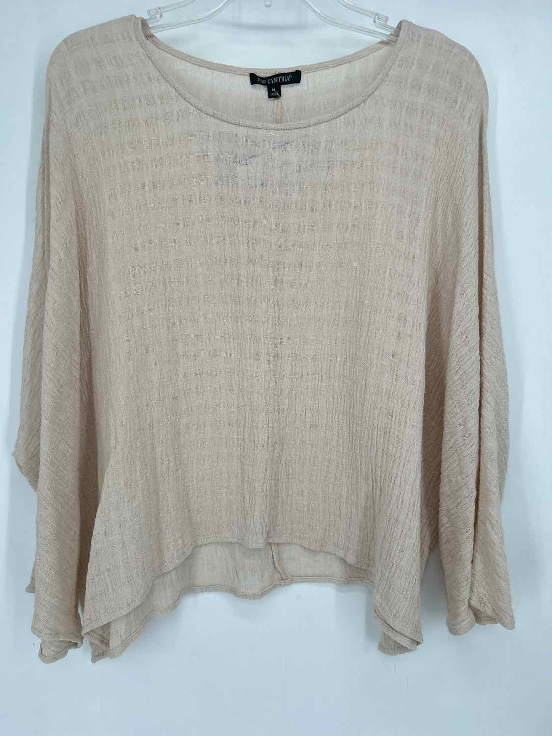 For Cynthia Size M Cream Linen/Cotton Long Sleeve