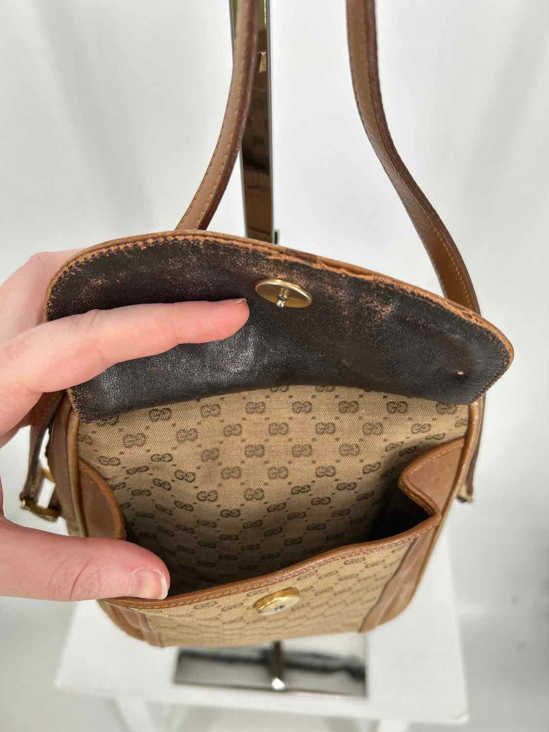 Gucci Ophidia Tan Monogram Vintage LUXURY Crossbody