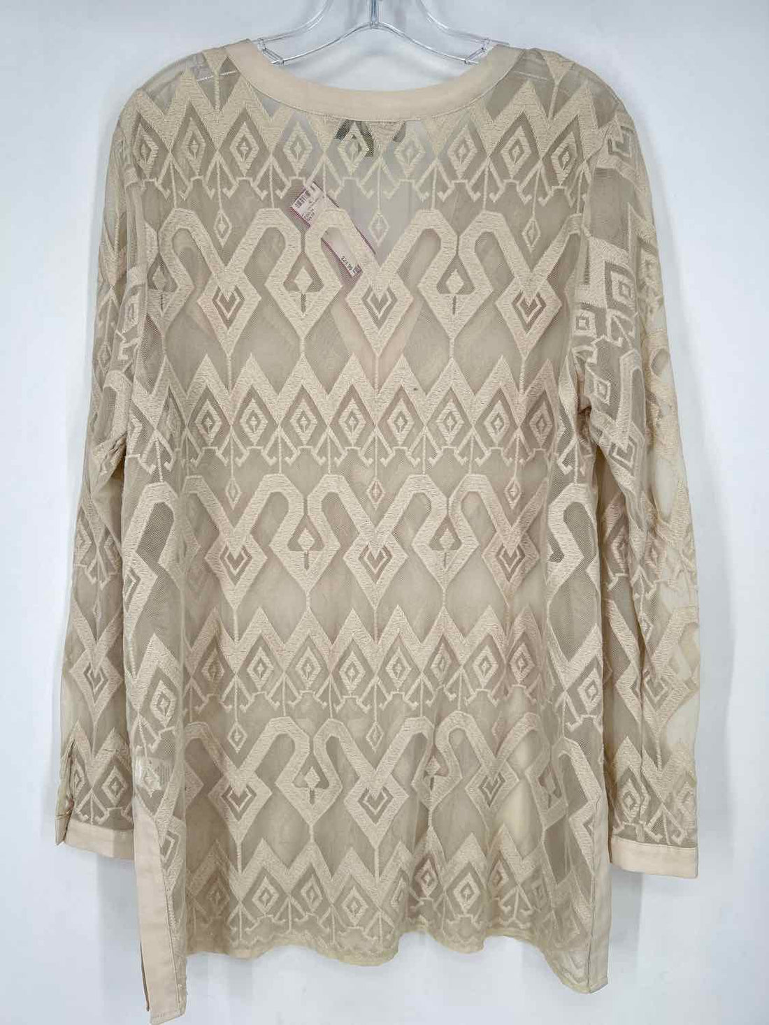 Sigrid Olsen Size L Cream Long Sleeve