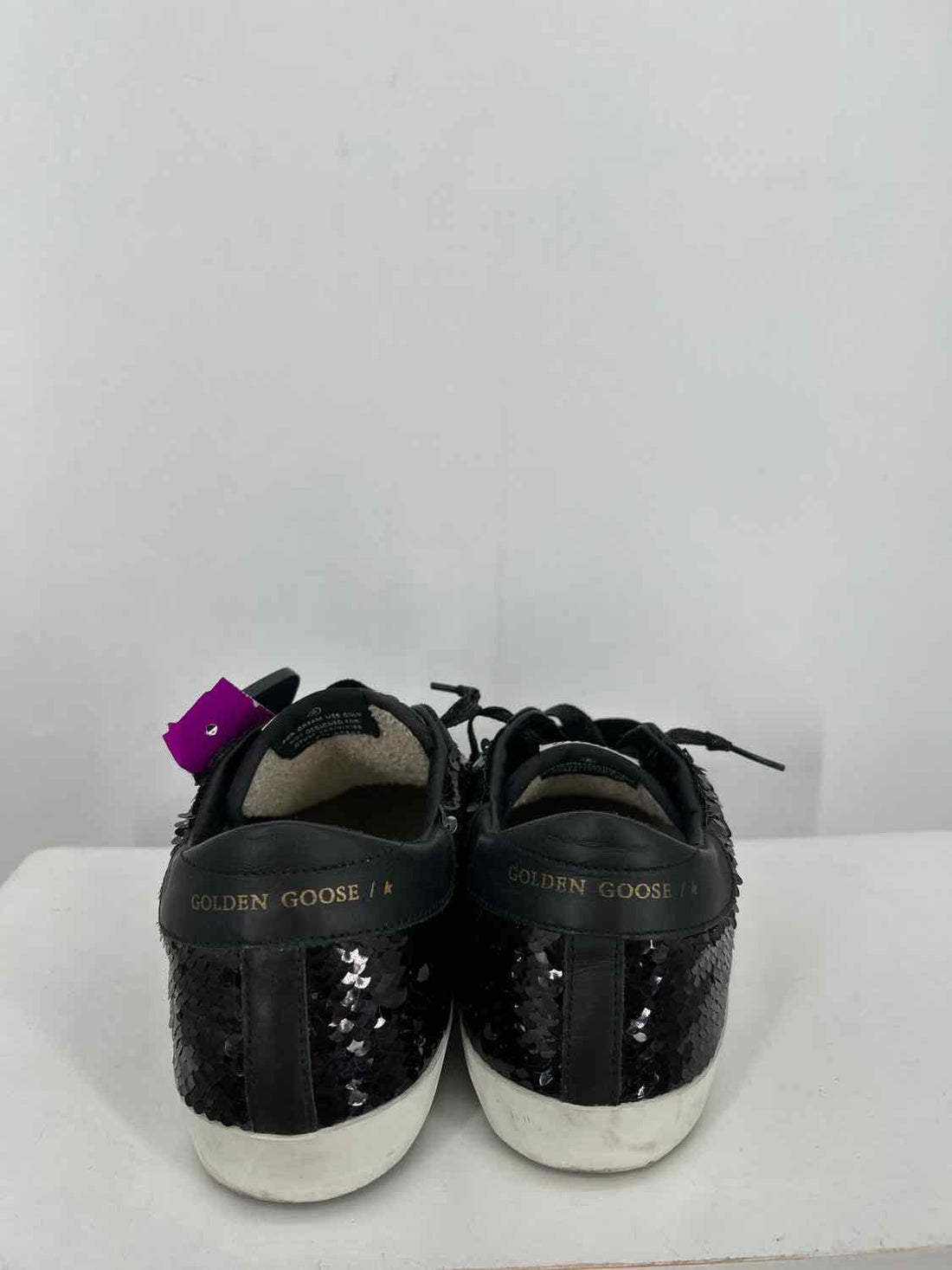 Golden Goose Women Size 39 (8.5-9) Black Sequins Sneakers
