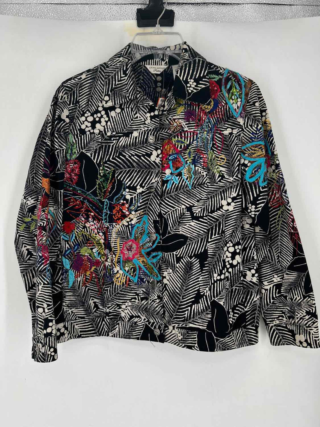 Laura Ashley Size SP Black & White Print Jacket