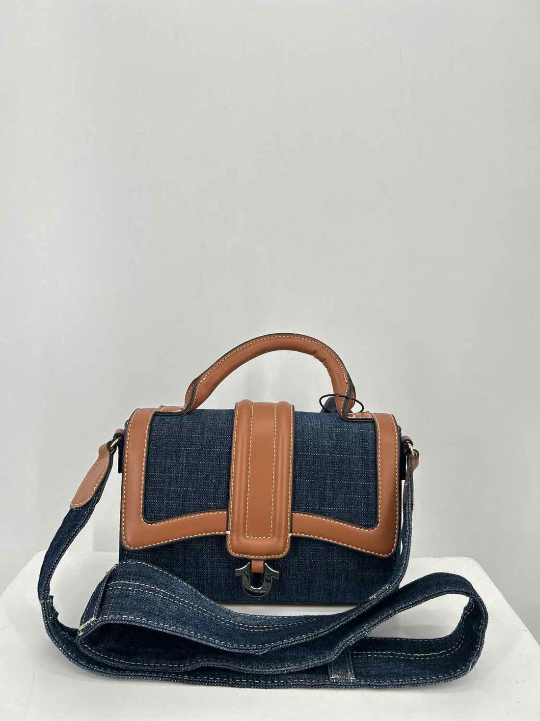 True Religion Denim Faux Leather Crossbody