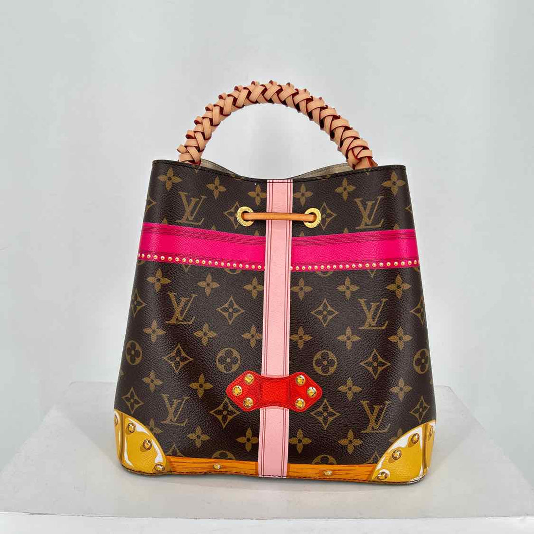 Louis Vuitton Summer Trunks  Monogram Coated Canvas & Leather Pre Owned LUXURY