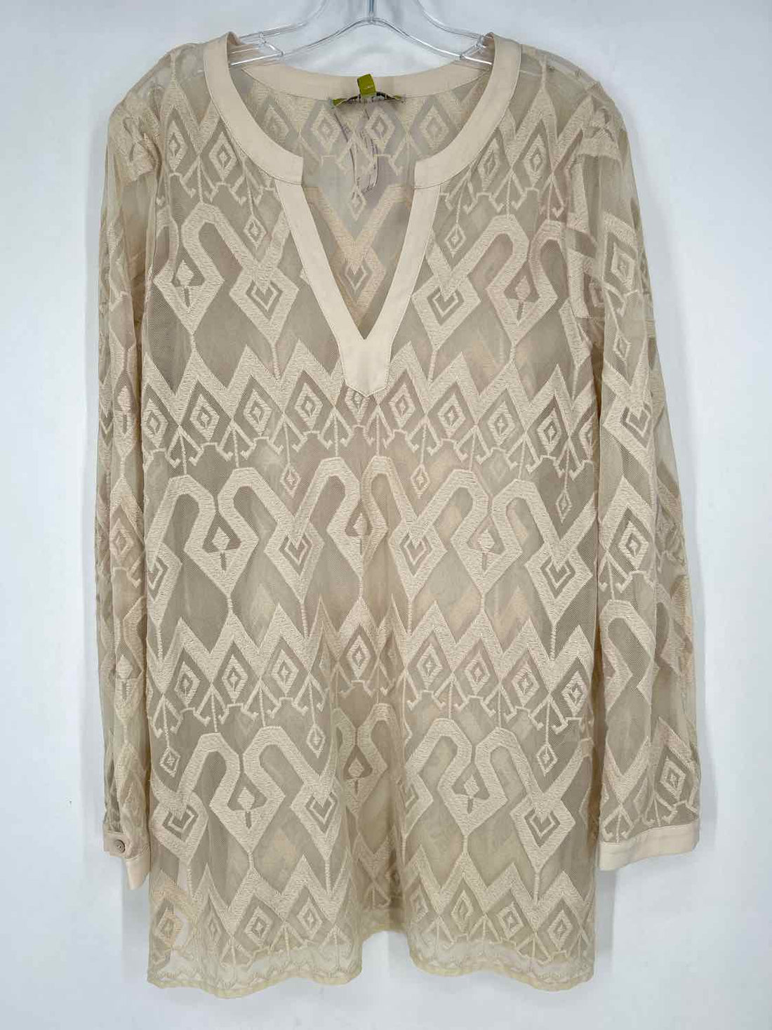 Sigrid Olsen Size L Cream Long Sleeve