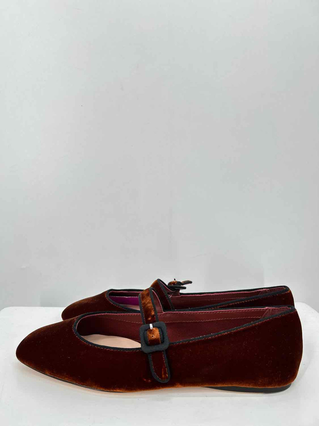 Loeffler Randall Women Size 8.5 Rust Brown Velvet Flats