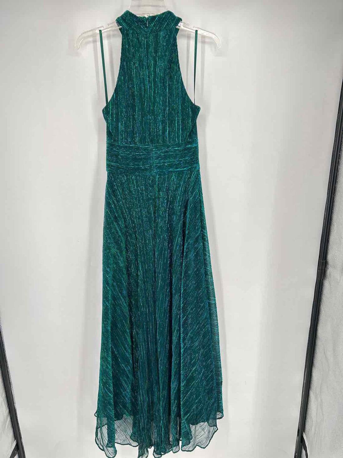 Betsy & Adam 4P Green Shimmer Sleeveless Holiday