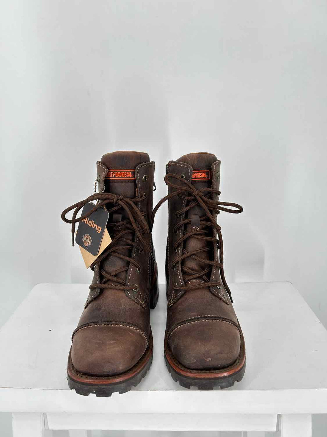 Harley Davidson Women Size 7 Brown Combat Boot