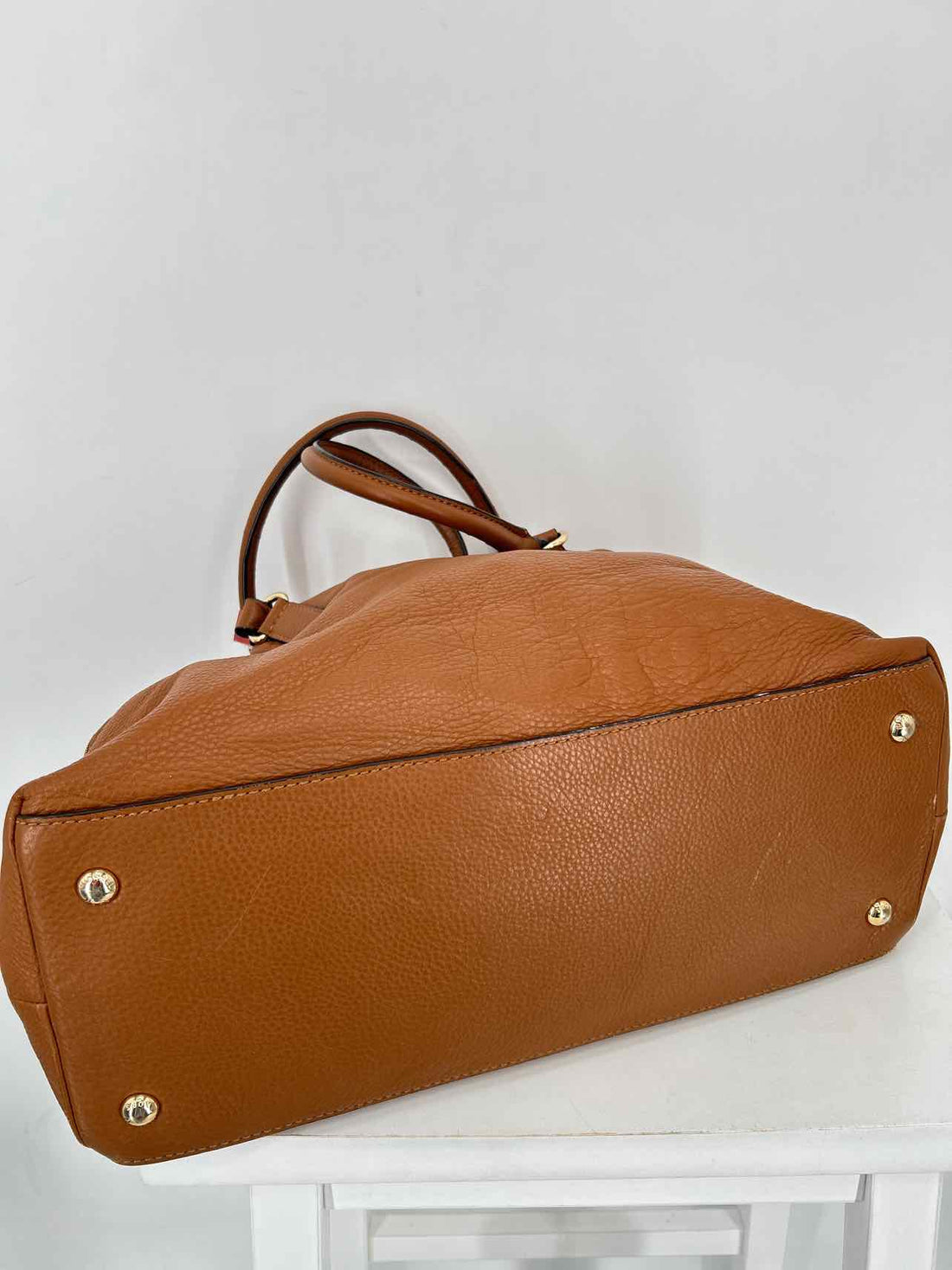 Michael Kors Cognac Leather Pre Owned Tote