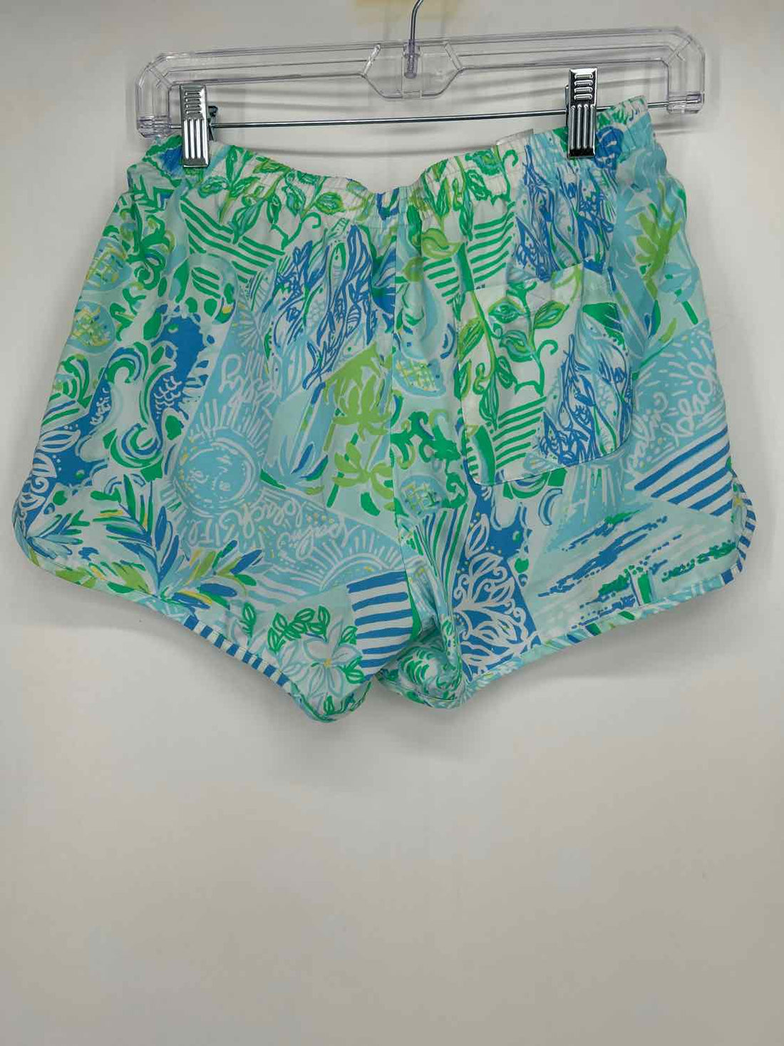 Lilly Pulitzer Size S White Blue & Green Lilly Pulitzer Luxletic Shorts