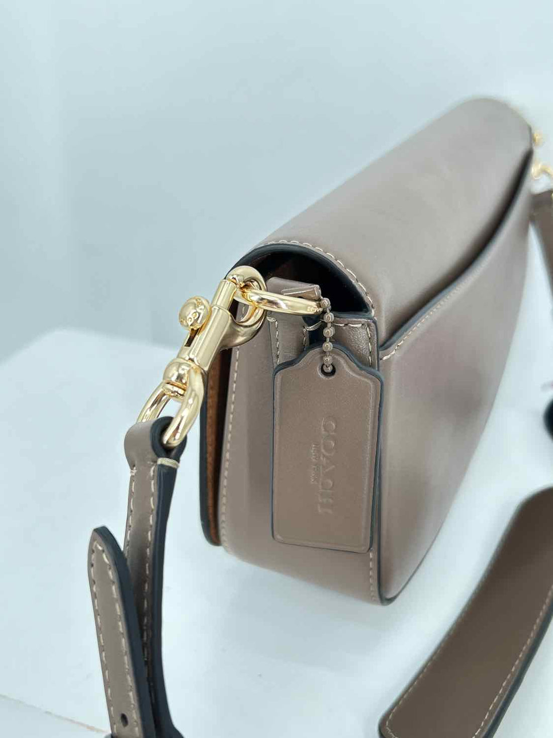 Coach Taupe Leather New Shoulder