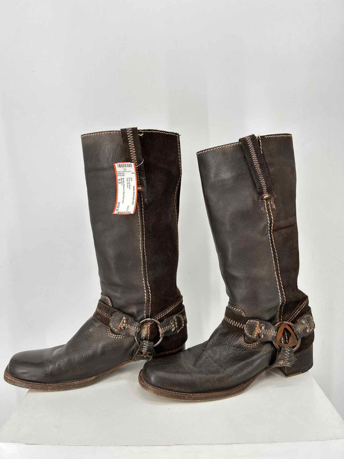 Bedstu Women Size 9.5 Dark Brown Riding Boot