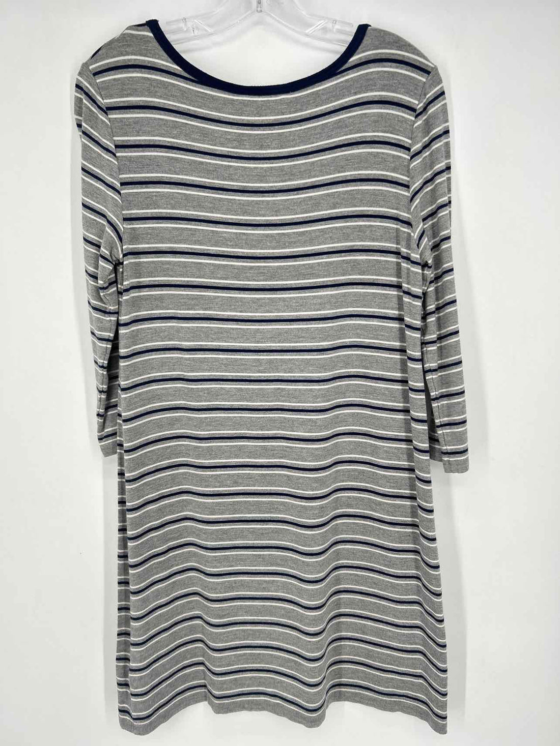 BB Dakota Size M Gray Stripe with Embroidery Dress