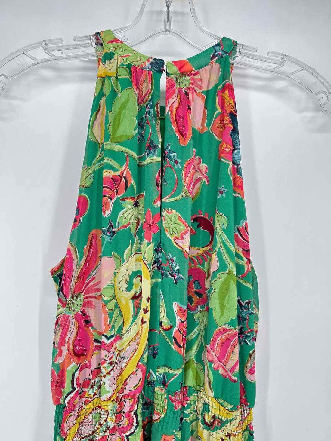 Tahari Arthur S. Levine Size 6 Green Floral Maxi