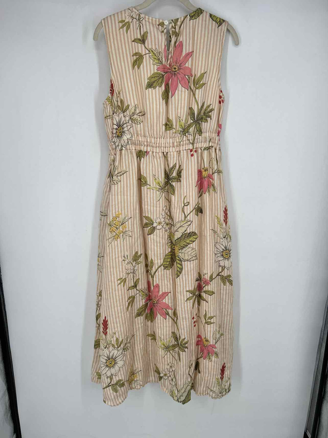 Spartina 449 Size M Cream Floral Sleeveless Dress