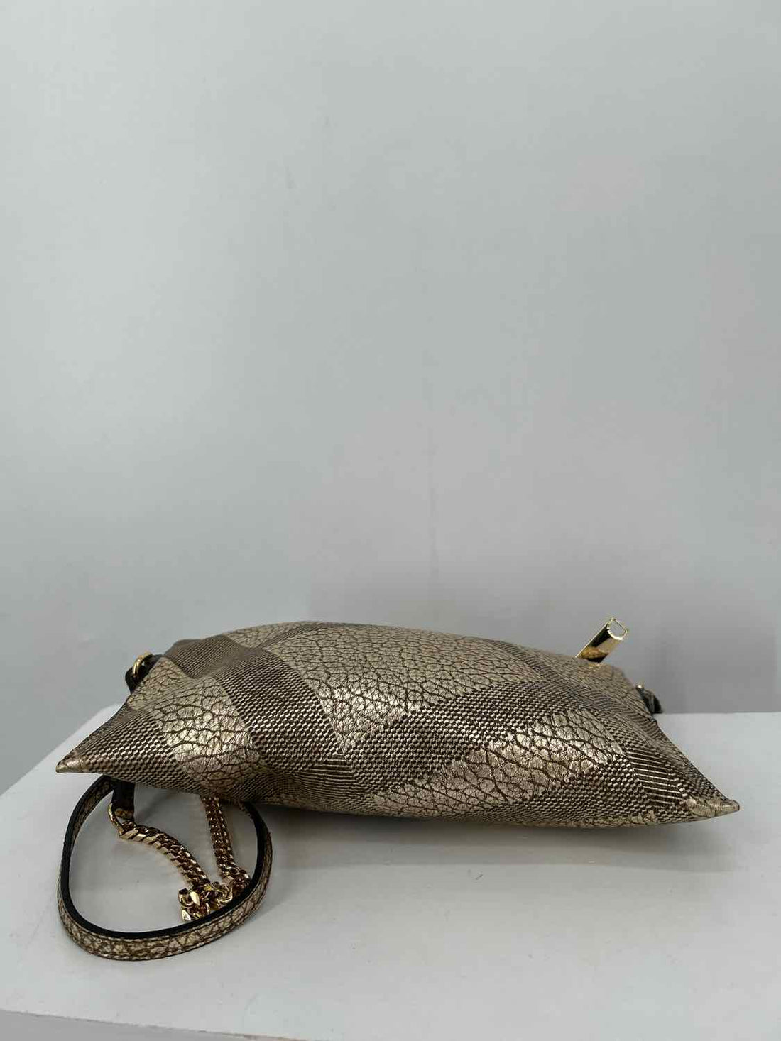Burberry Gold Genuine Leather LUXURY