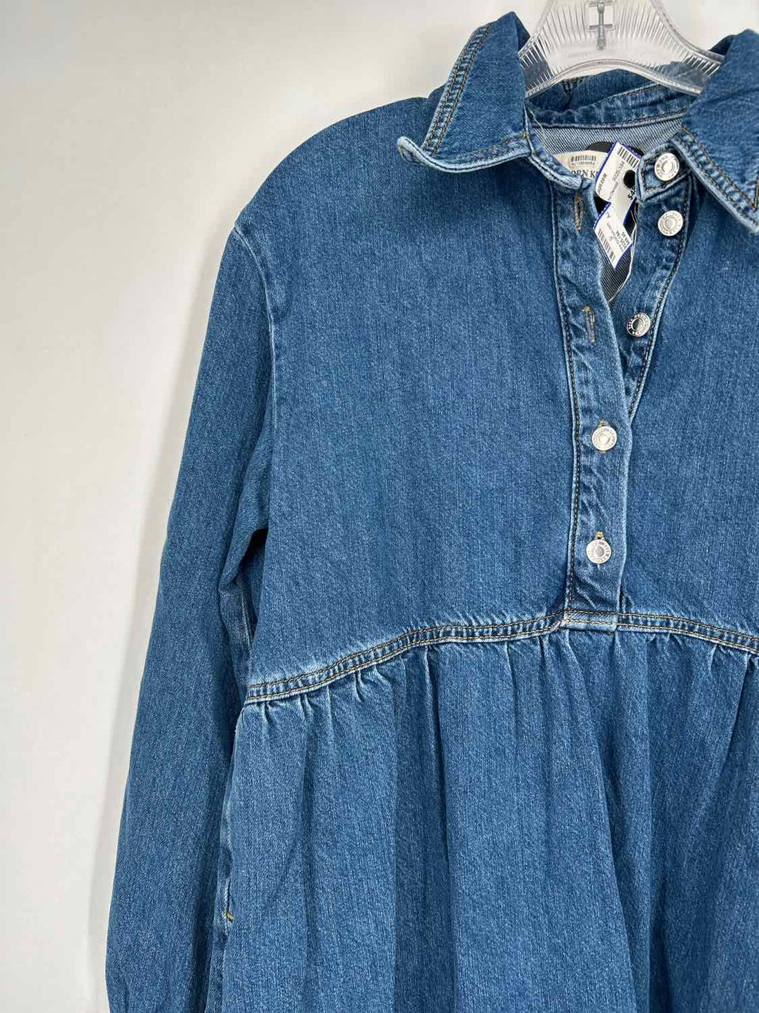 Seen Worn Kept Size M Denim Long Sleeve Dress