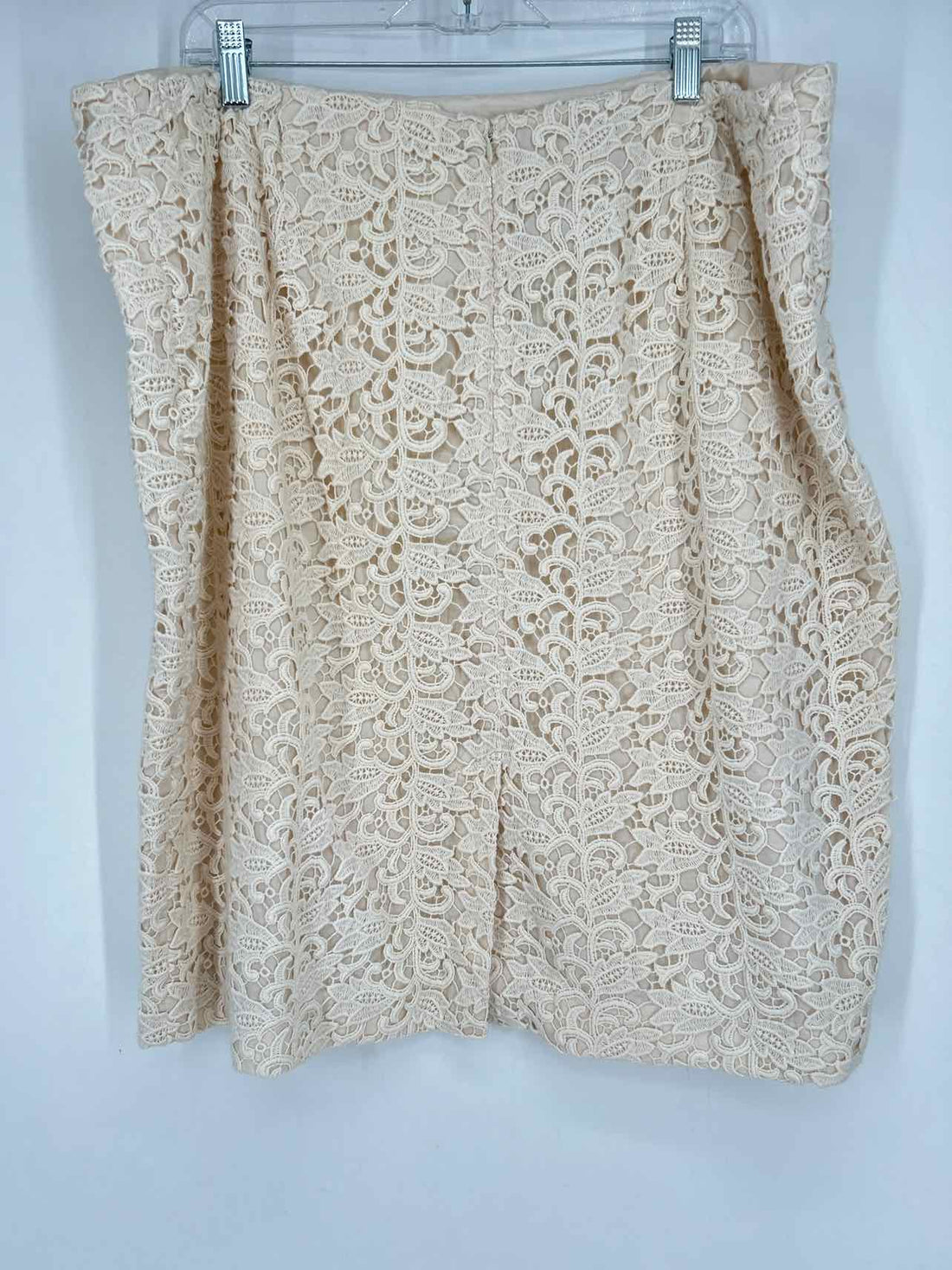 Talbots Size 20W Cream Lace Skirt