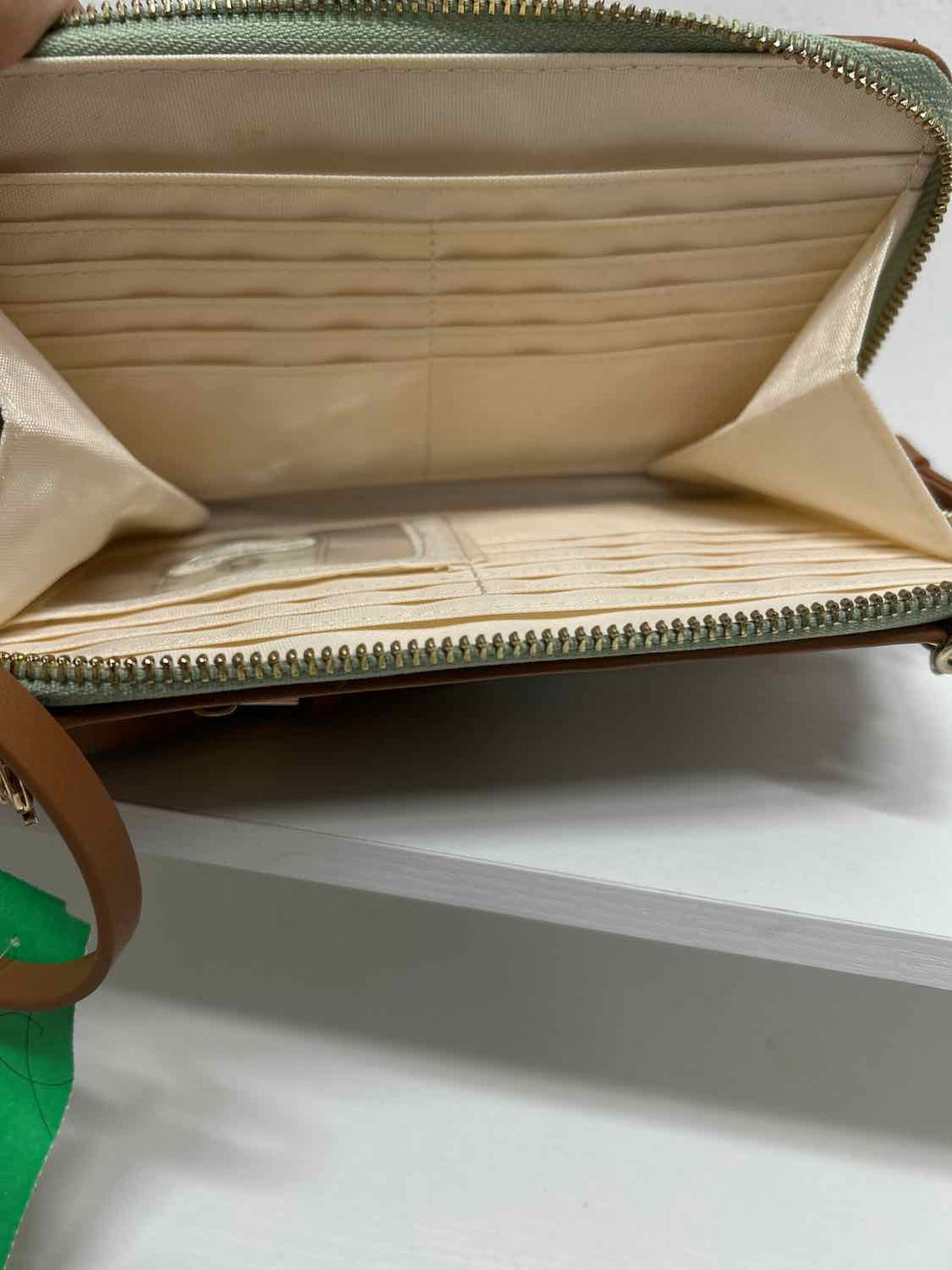 Spartina Mint Floral Canvas Crossbody