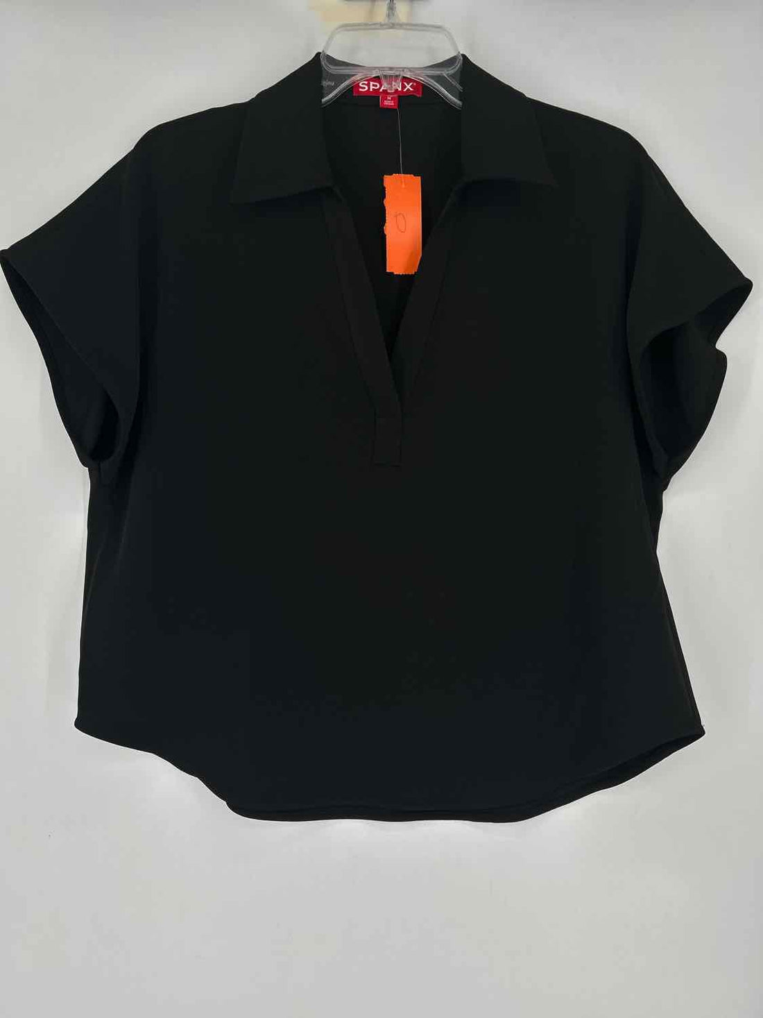 Spanx Size M Black Short Sleeve