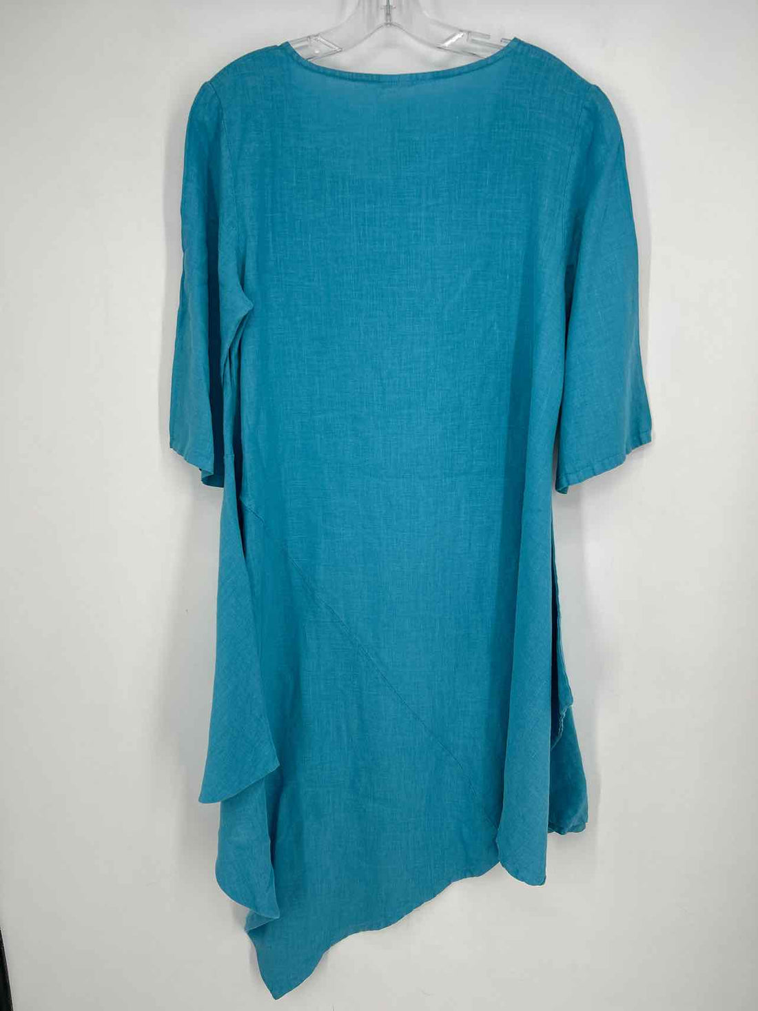 Bryn Walker Size XS Blue Linen Long Sleeve Dress