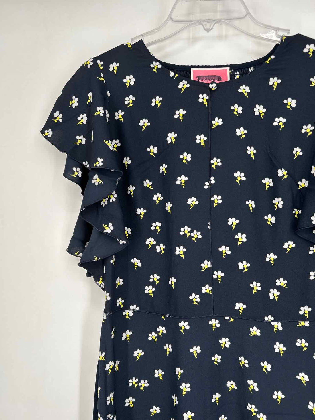 Kate Spade Size 8 Navy Print Short Sleeve Dress