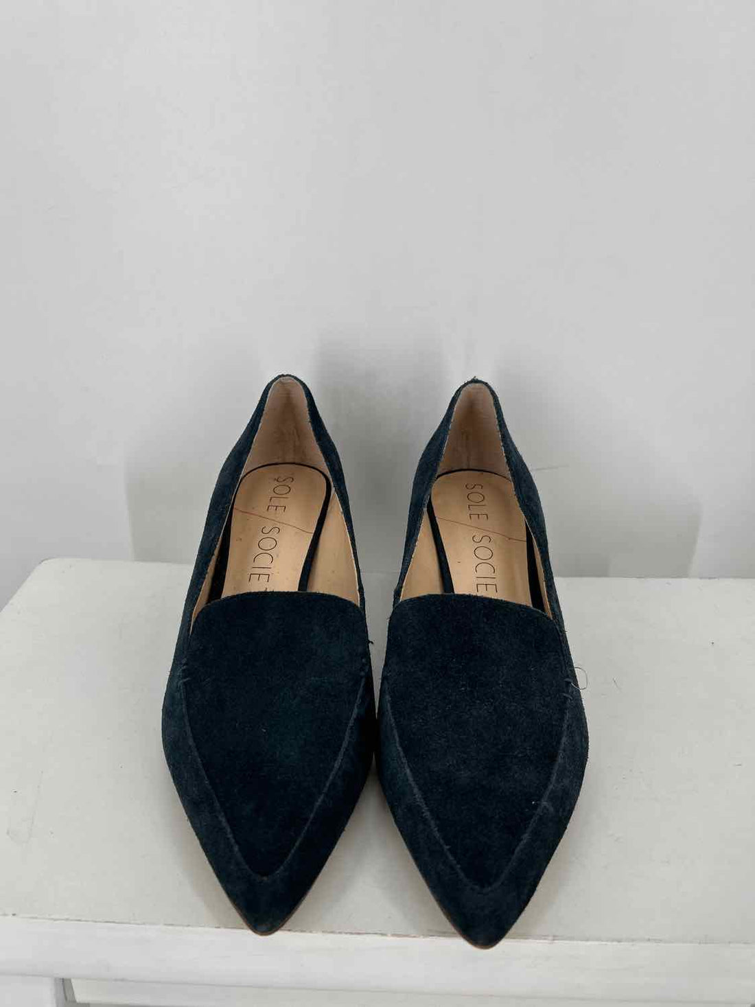 Sole Society Women Size 8.5 Navy Suede Heels