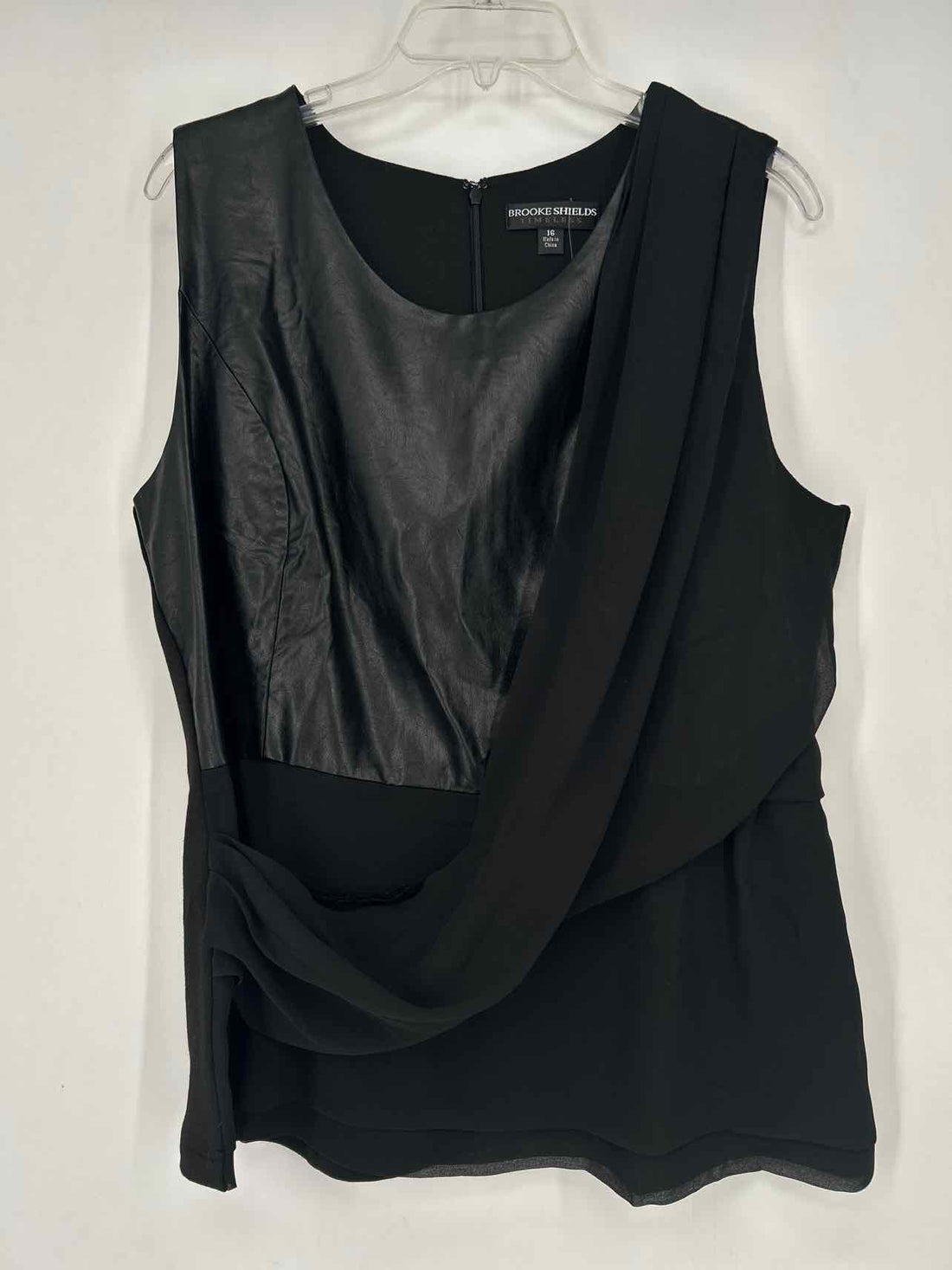Brooke Shields Size 16 Black Sleeveless
