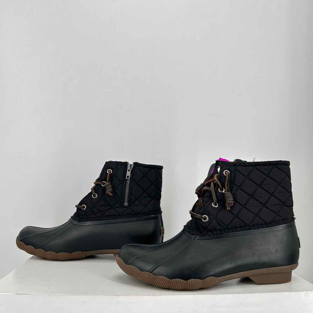 Sperry Women Size 8 Black Duck Boot