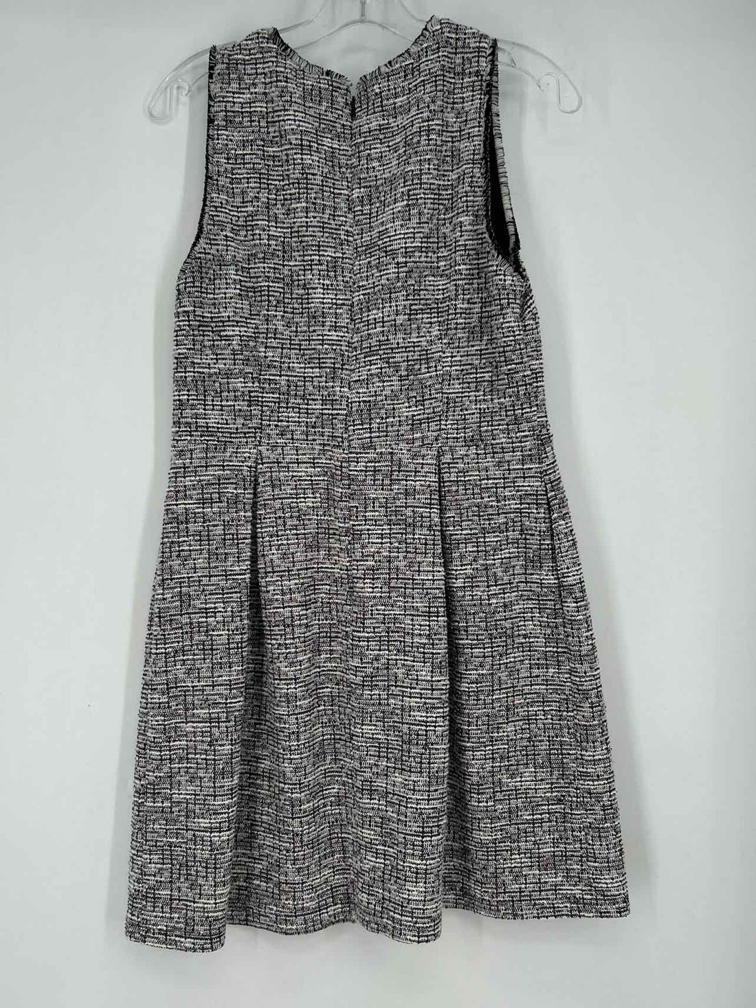 Loft Size 10 White & Black Tweed Sleeveless Dress