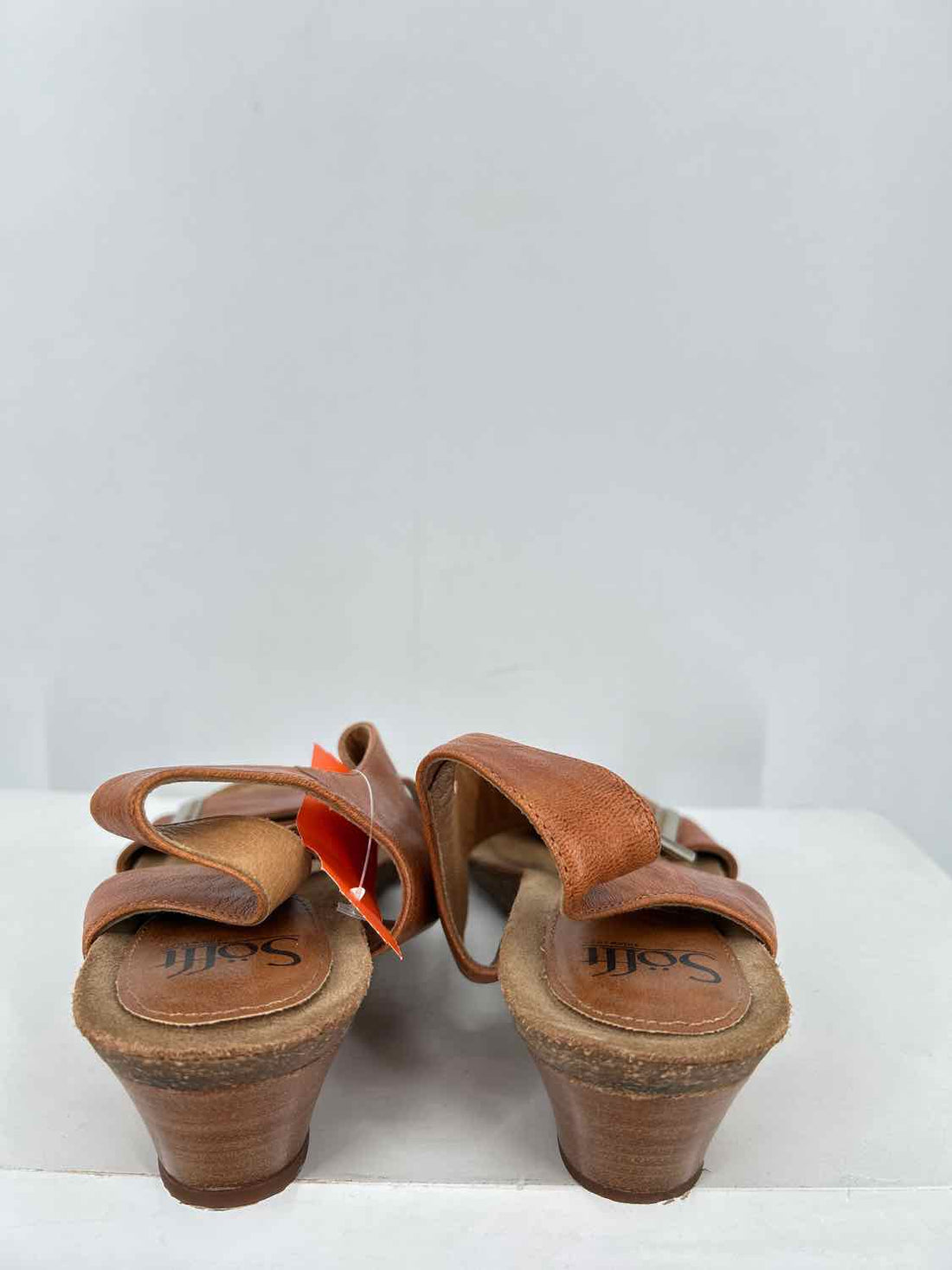 Sofft Women Size 11 Brown Leather Wedges