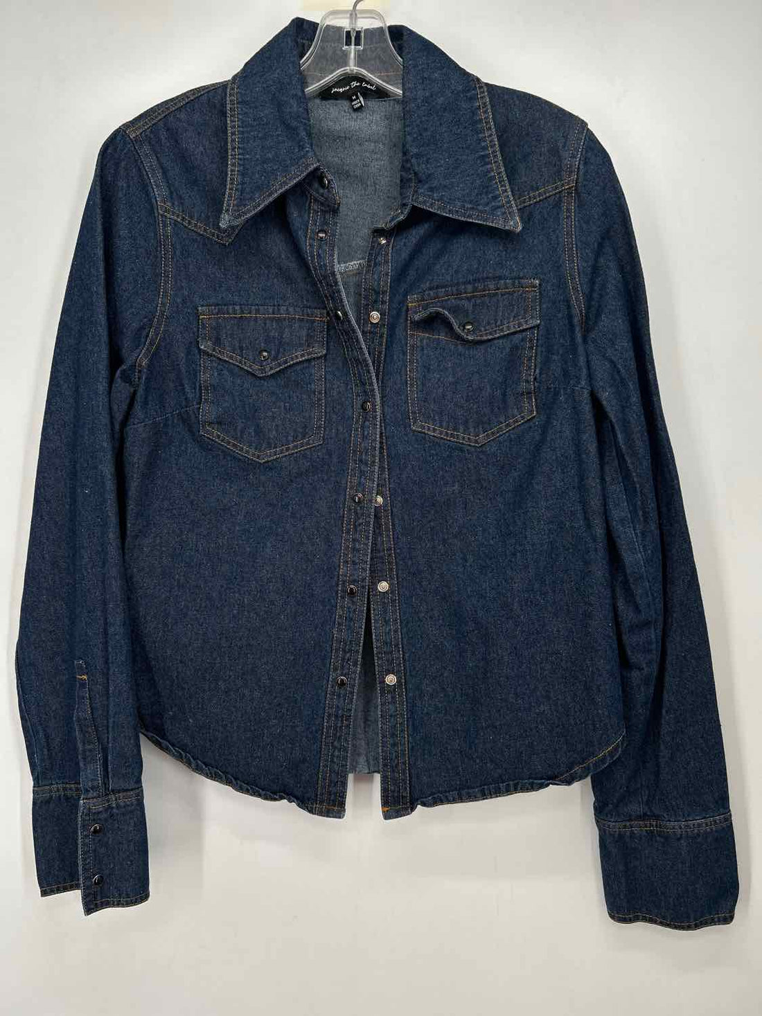 Jacquie The Label Size M Dark Wash Denim Long Sleeve