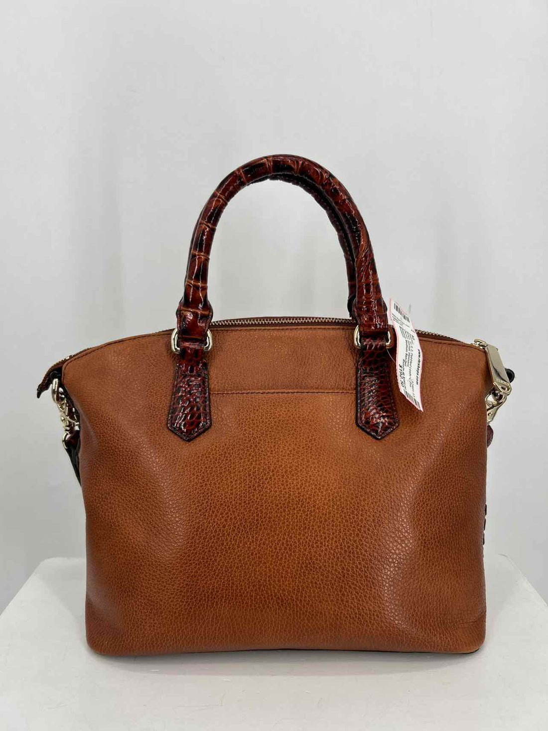 Brahmin Brown Pebbled Leather Duxbury Medium Satchel