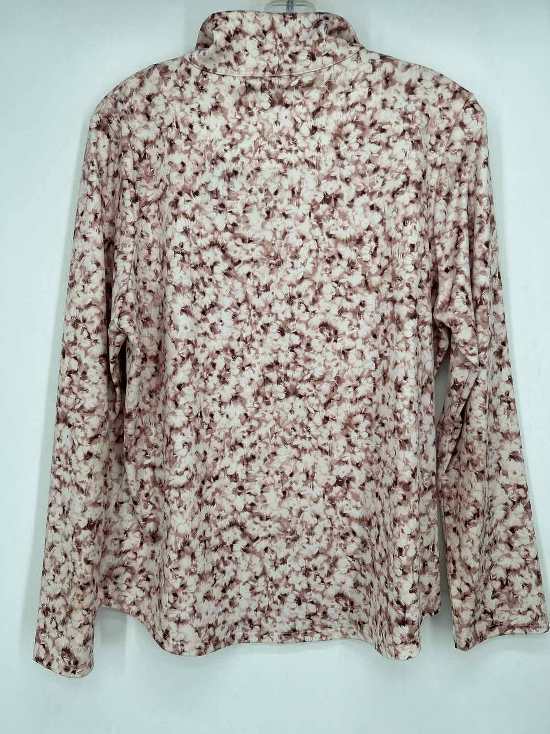 Chicos Size 2(L) Blush Print Long Sleeve