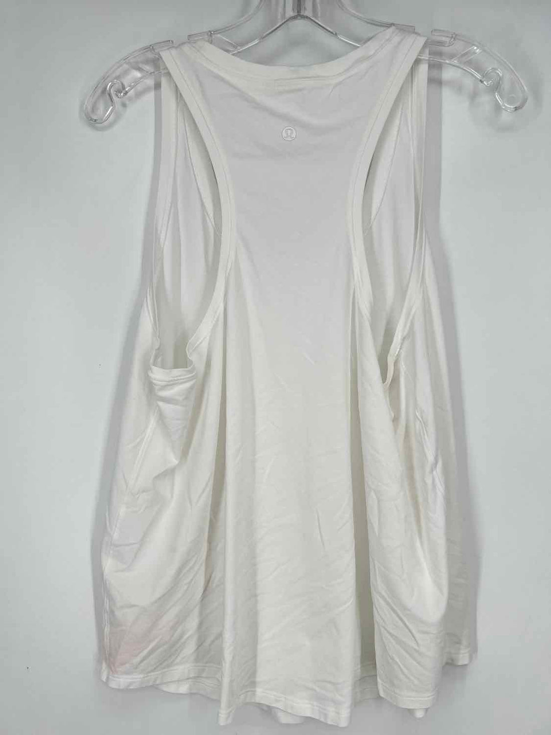 Lululemon Size L White Sleeveless Active Tops