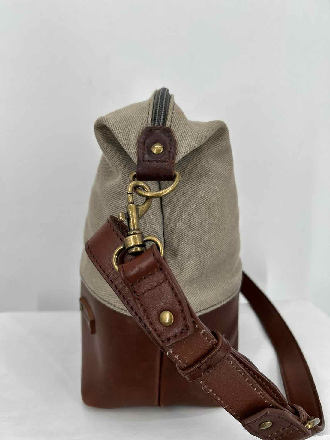 L L Bean Brown & Tan Crossbody