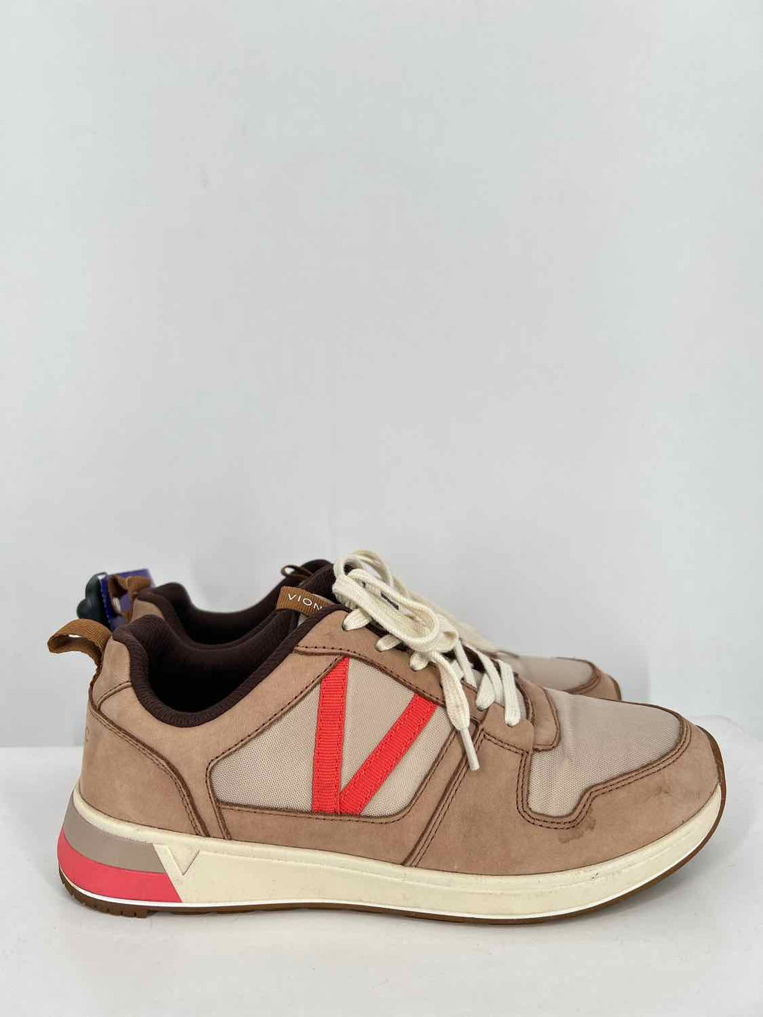 Vionic Women Size 7.5 Tan Colorblock Sneakers