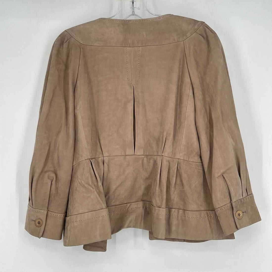 Philosophy Di Alberta Ferretti Size M Khaki Leather Vintage Jacket