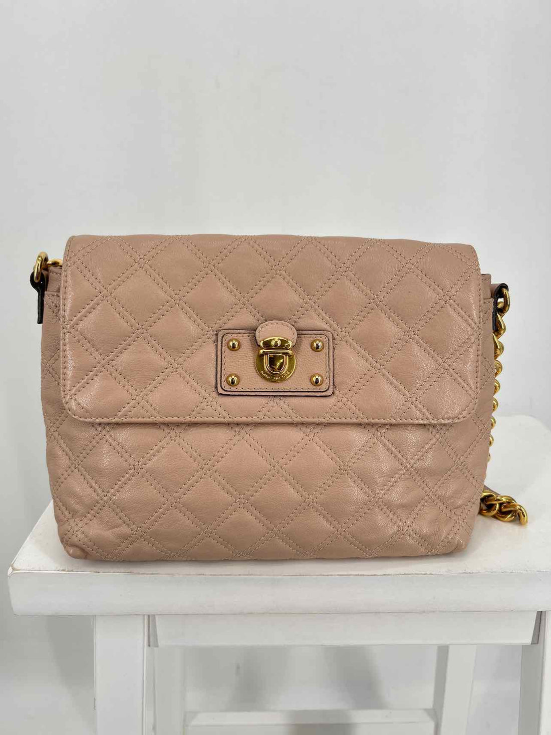 Marc Jacobs Blush Quilted Leather Pre Owned Shoulder