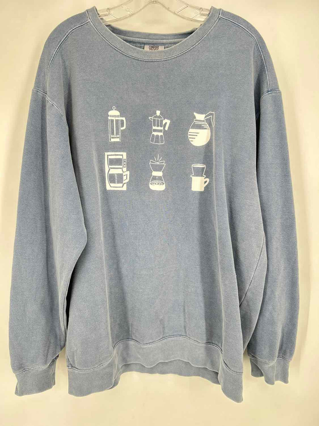 Comfort Colors Size L Blue Sweatshirt