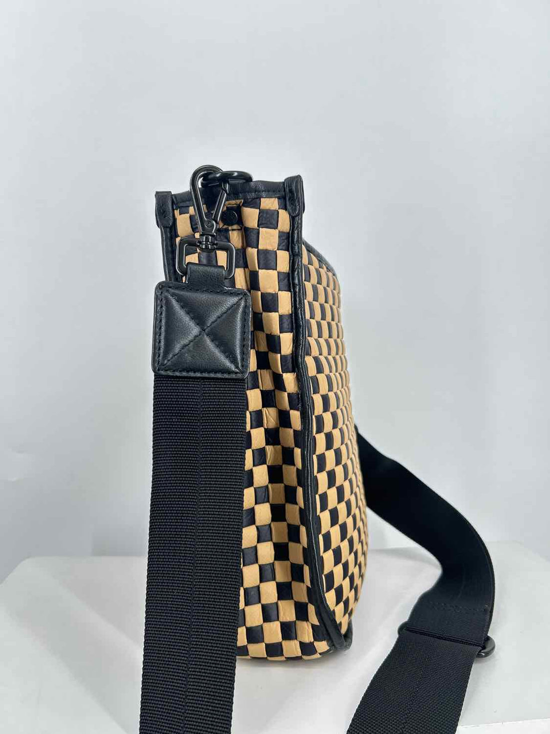 MZ Wallace Black & camel Nylon Crossbody