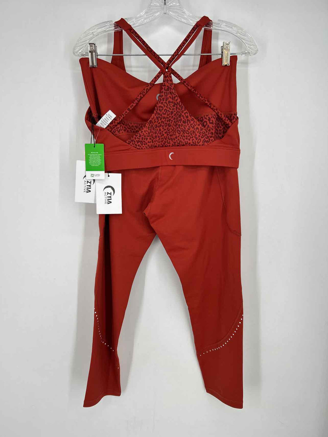 Zyia Active Size L/XL Red Clay NWT Active 2 PC Set