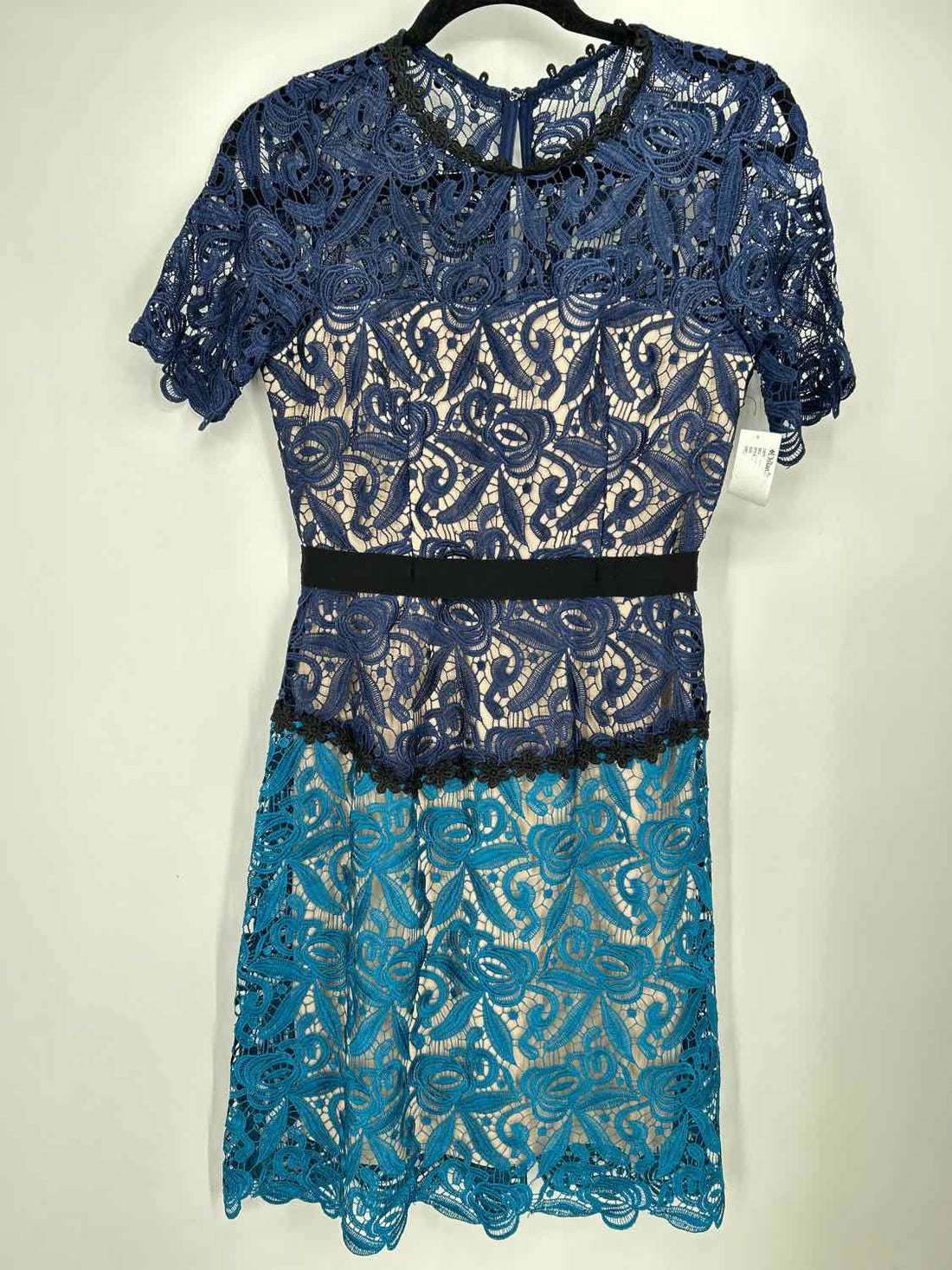 JAX Size 4 Navy & neutral Lace NWT Dress