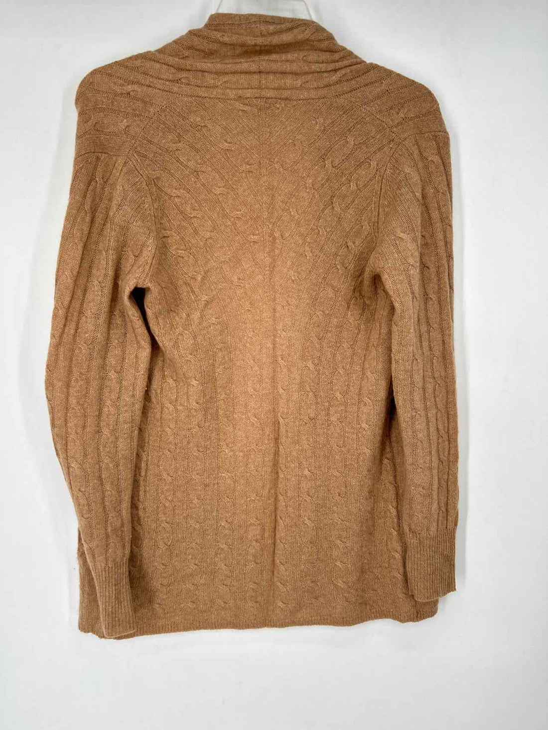 White + Warren Size XS Tan Cashmere Cardigan