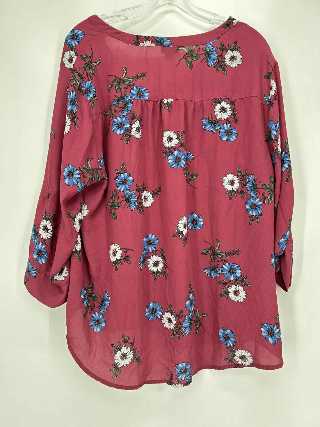 Torrid Size 2 (18/20) Berry Floral Top/Blouse