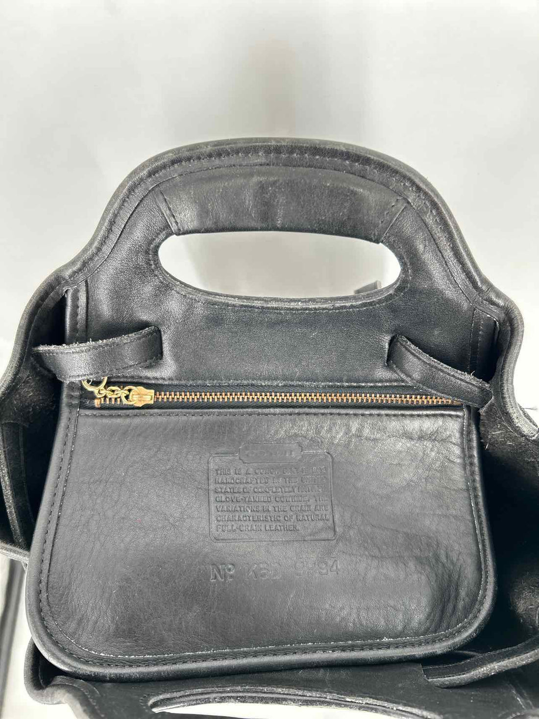 Coach Black Smooth Leather Pre Owned Backpack