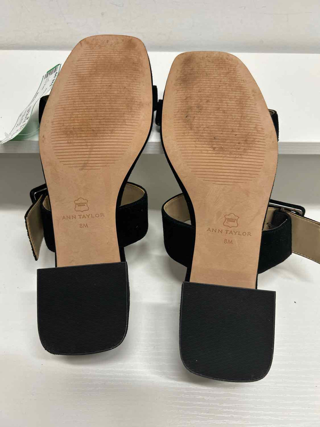 Ann Taylor Women Size 8 Black Suede Sandals
