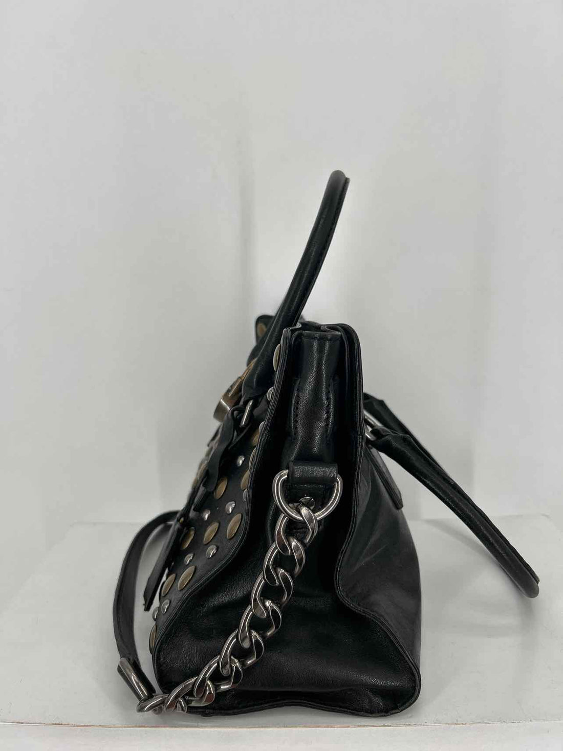 Michael Kors Black Leather Pre Owned Satchel