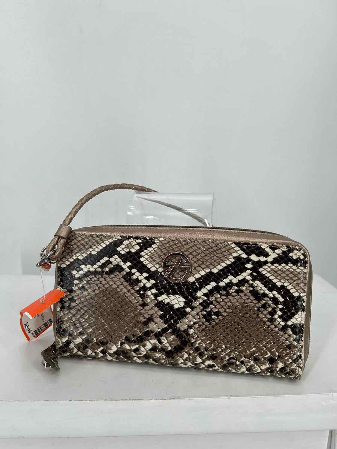 Francesco Biasia Snake Snake Embossed Leather Shoulder