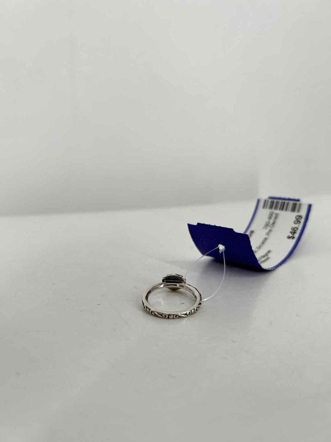Harley Davidson Size 6 Sterling Silver Cubic Zirconia Ring