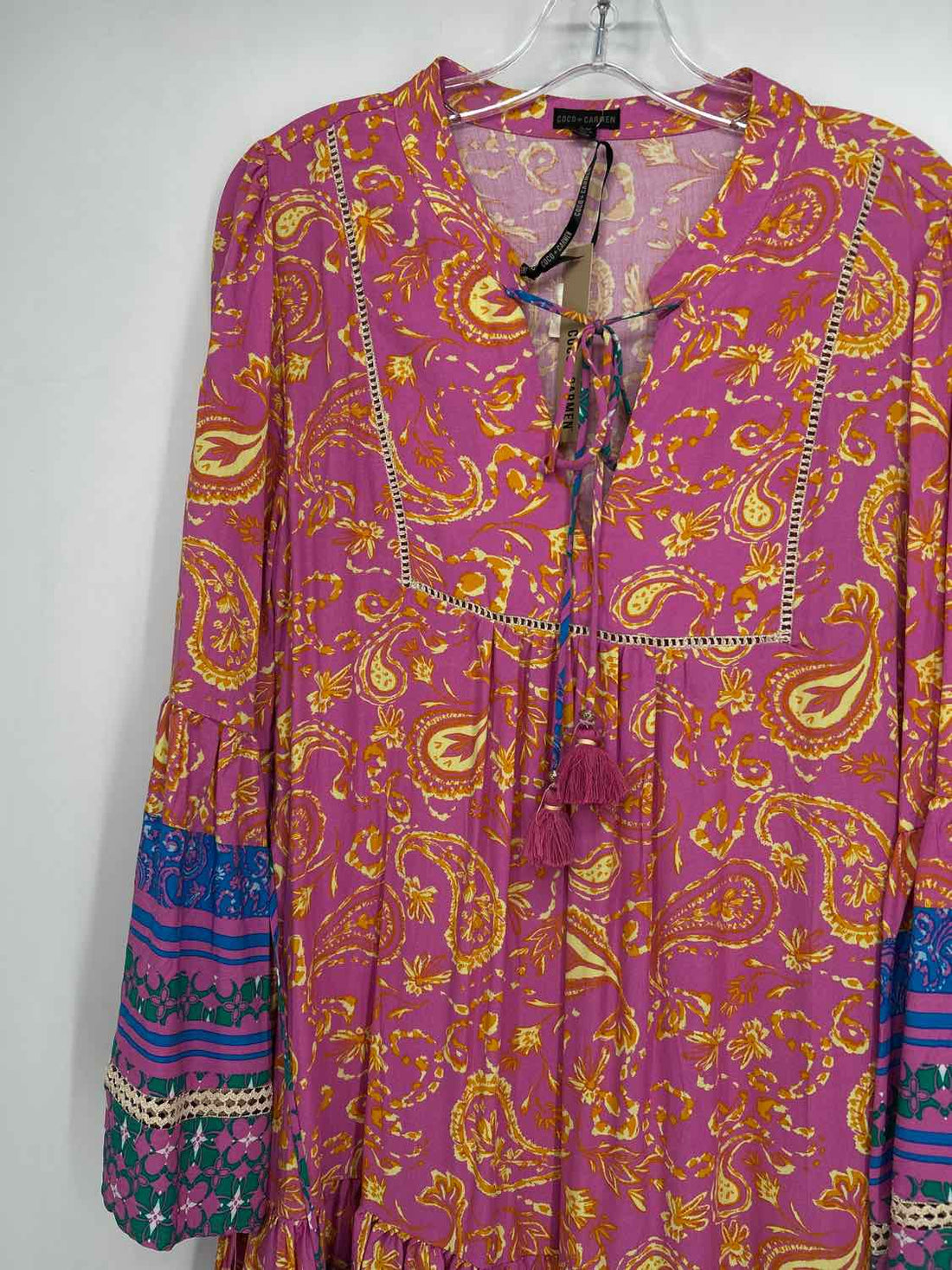 Coco & Carmen Size S Periwinkle Print NWT Dress